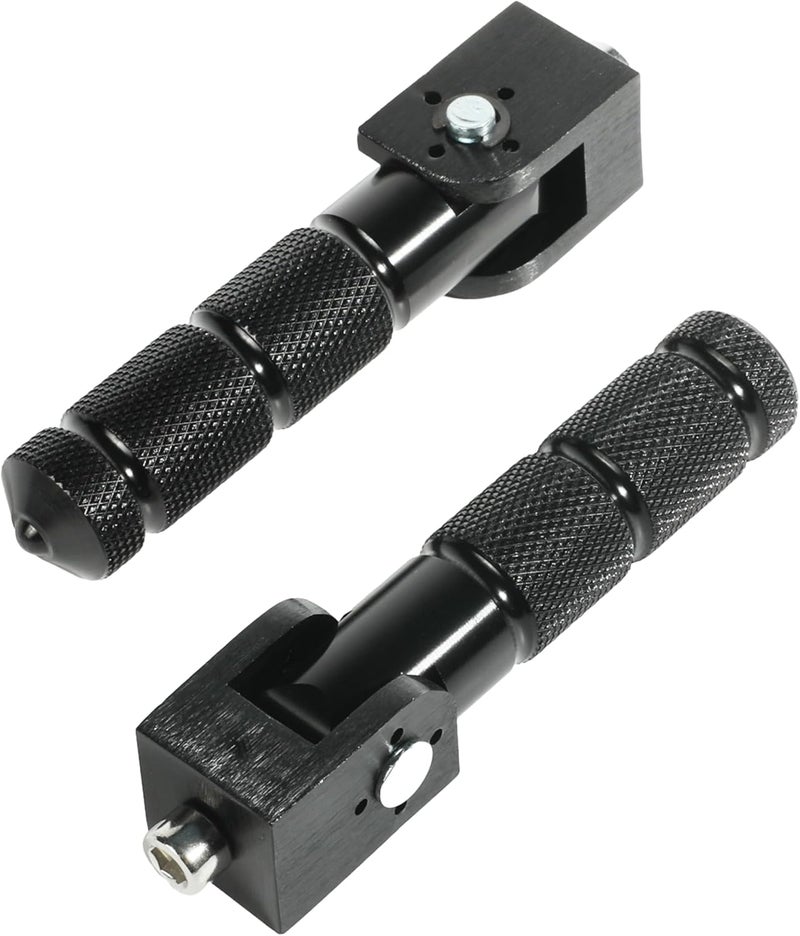 RACOONA Foot Pegs,Bike Pegs,Foldable Motorcycle Foot Pegs,Car Accessories 8MM Motorcycle Pegs,90 Degree Fixed Folding Passenger Pedal,Universal Footpeg Aluminum Pedals for Electric Motor Bicycle ATV - Image 1